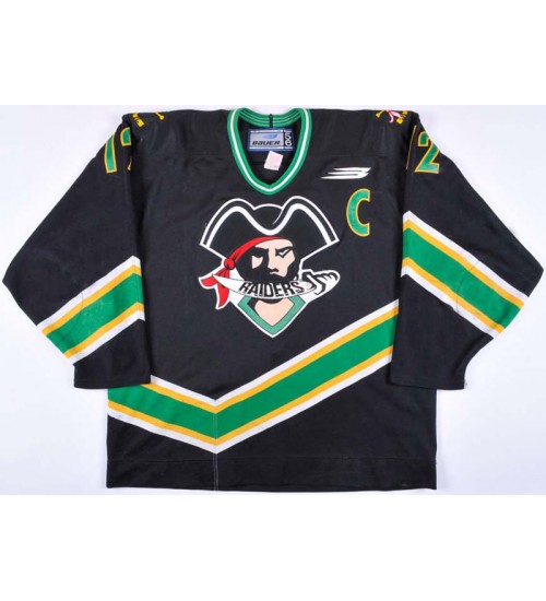 Custom WHL Prince Albert Raiders 1999 00 Scott Hartnell Road Hockey Jersey Black